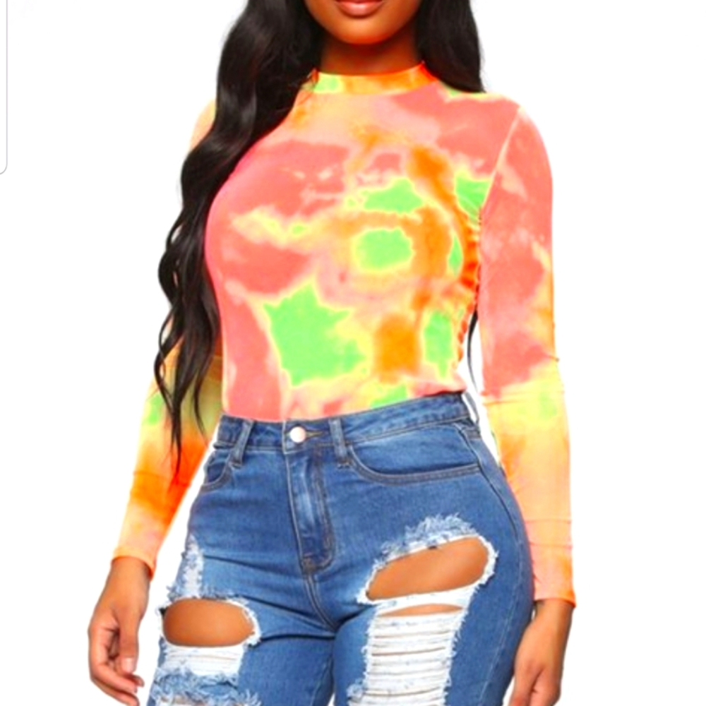 Tie dye bodysuit